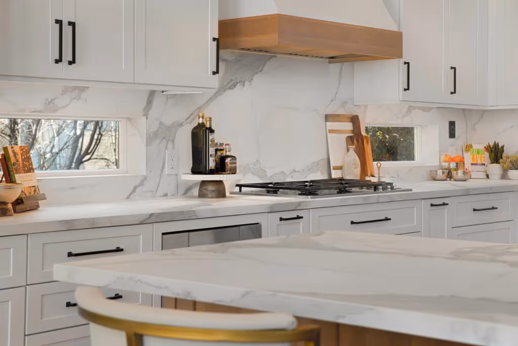 Spacious renovated kitchen with an island