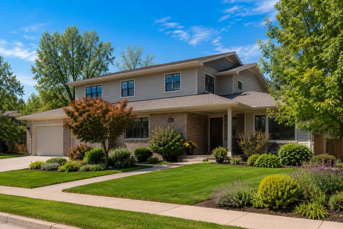 Single-story home transformed with a full second-story pop-top addition.