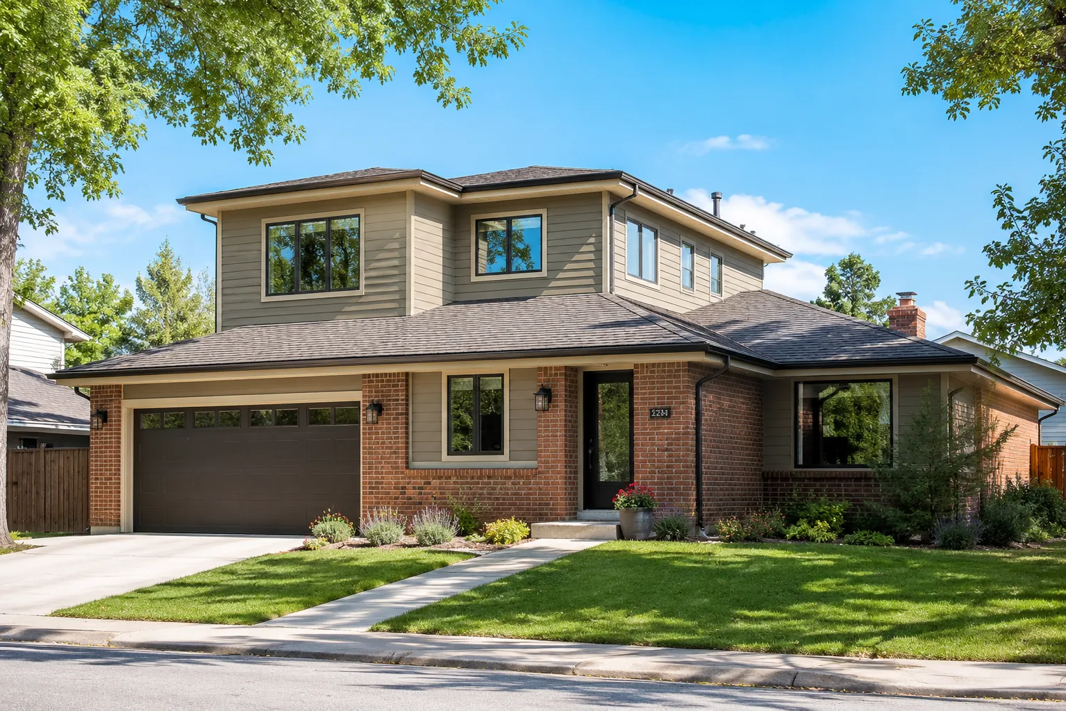Two-story South Denver home with a seamlessly added second-story pop-top.
